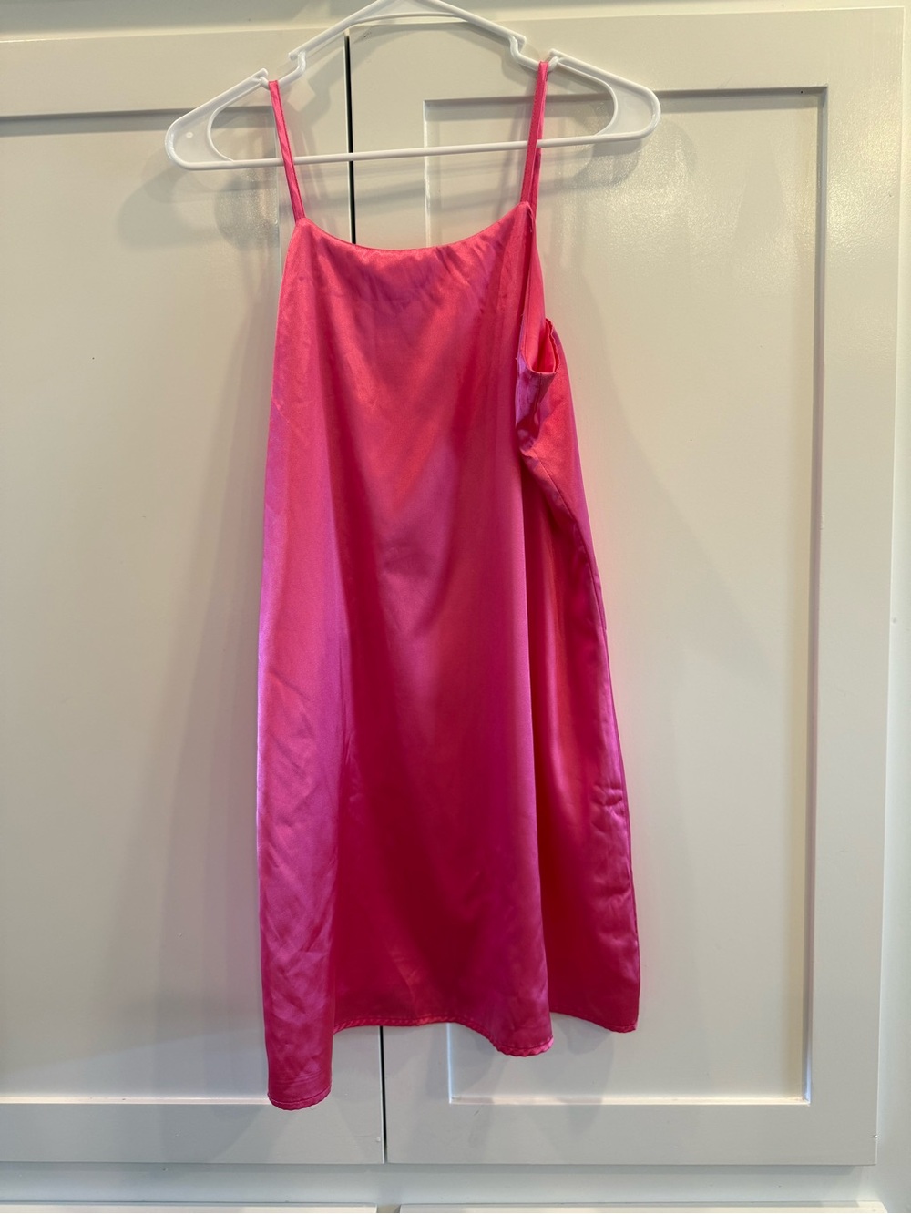 Ava & Yelly Girls Size 16 Hot Pink Satin Slip Dress NWOT Nordstrom
